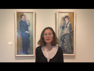 Ренуар. Мужчина и женщина на лестнице. 1876 г.